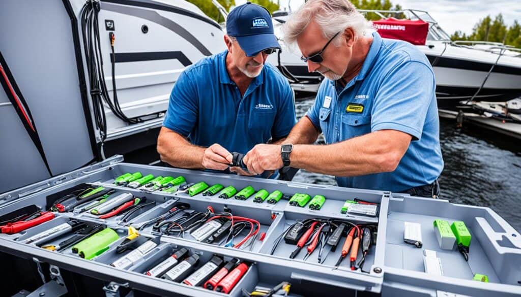 lithium accu's installeren