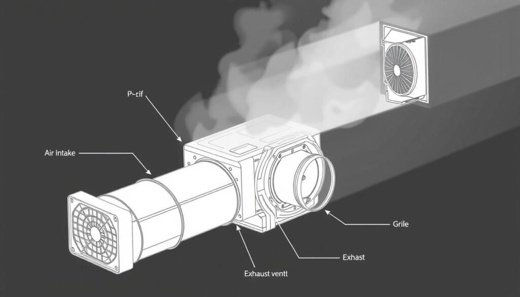 luchttoevoer luchtafvoer