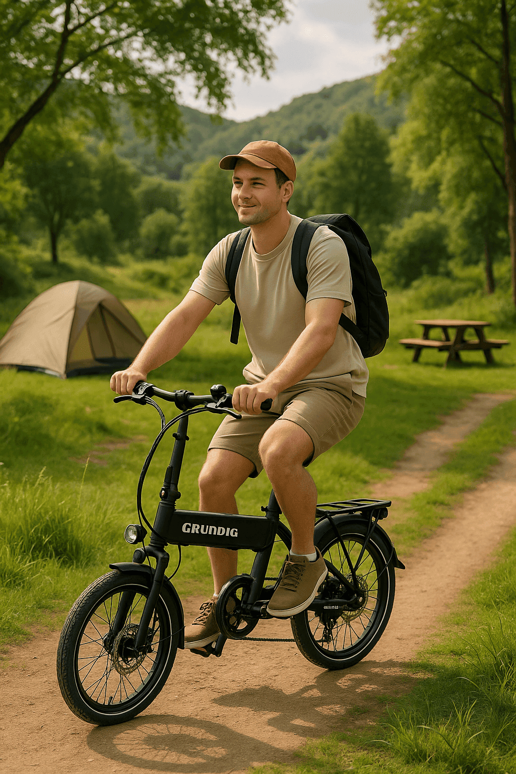 Aanbieding elektrische vouwfiets – bosrit zijaanzicht