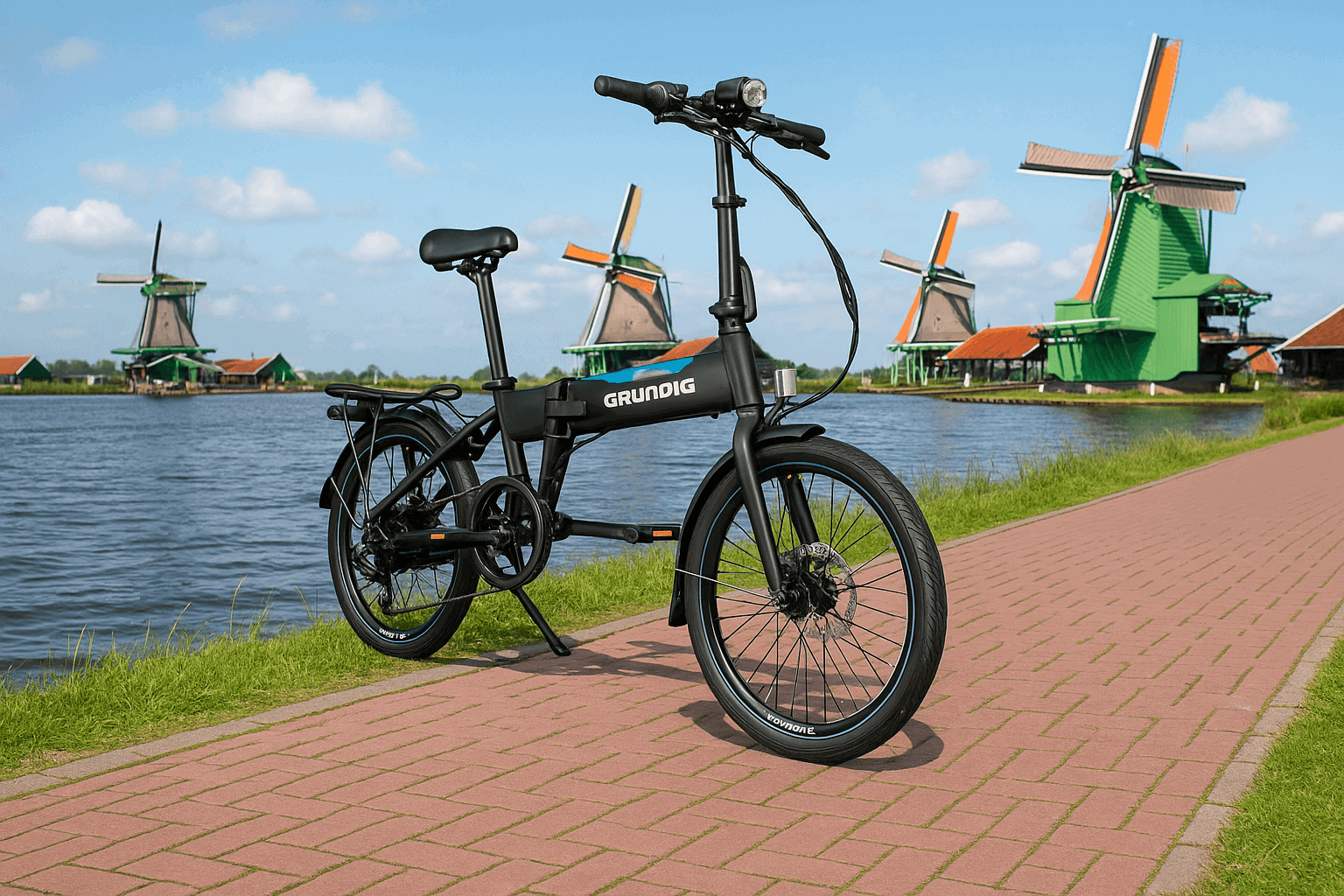 GRUNDIG E20 bij camper – compacte e-vouwfiets
