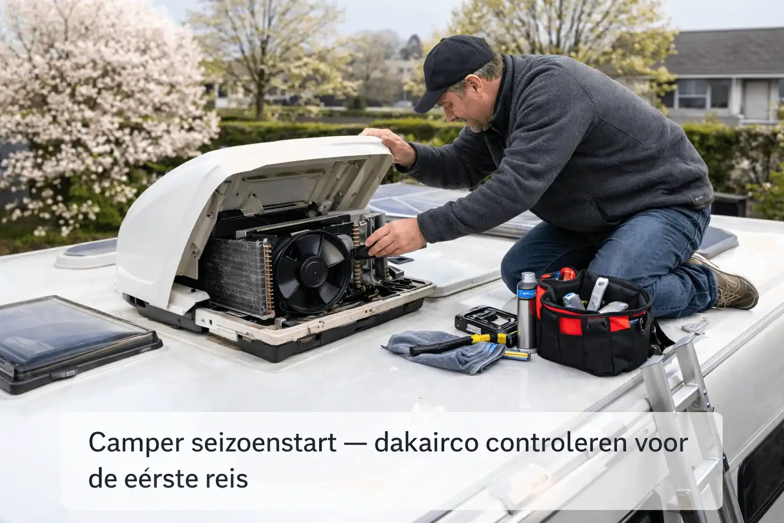 Camper seizoenstart — dakairco controleren voor de eerste reis