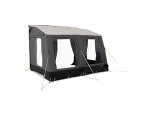 Dometic Rally Air Stay opblaasbare voortent in antraciet met grote ramen
