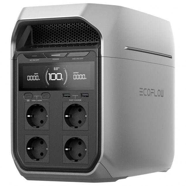 EcoFlow Delta 3 Plus powerstation van 1.024 Wh met vier stopcontacten