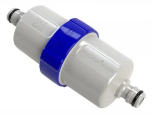 Reich MyClean waterfilter met blauwe ring en Gardena-koppeling aan beide kanten