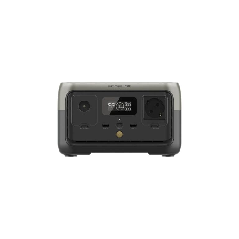 EcoFlow River 2 powerstation van 256 Wh, vooraanzicht