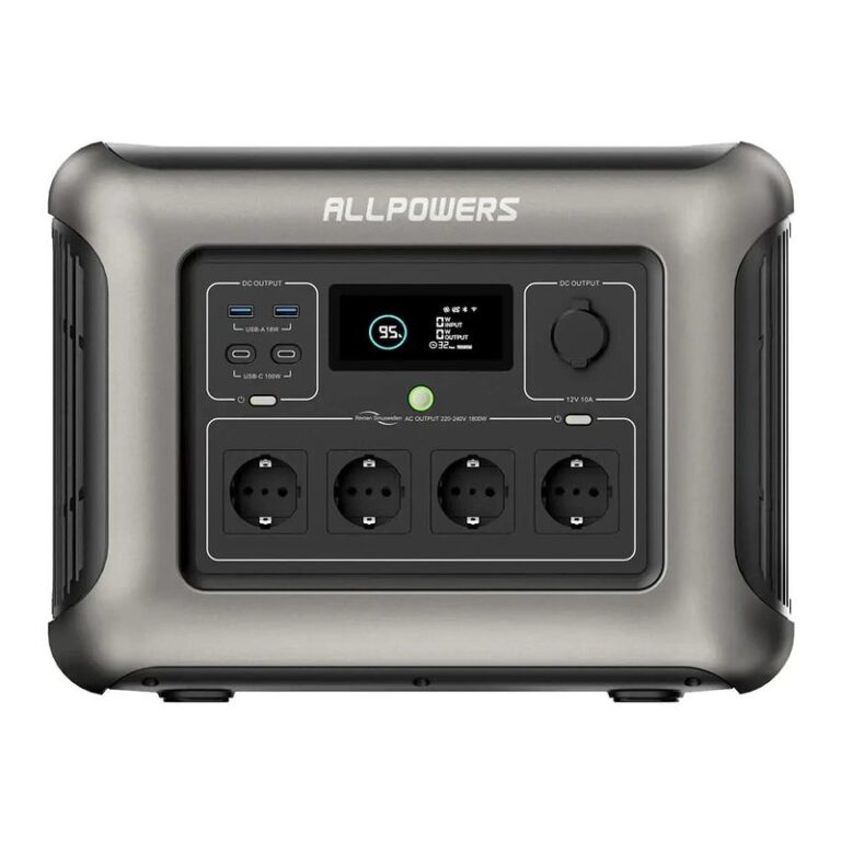 ALLPOWERS R1500 powerstation van 1.152 Wh met vier stopcontacten