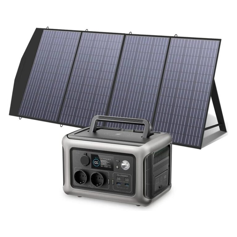 ALLPOWERS R600 powerstation met opvouwbaar zonnepaneel SP033 van 200 W