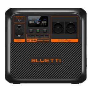 Bluetti AC180P powerstation van 1.440 Wh, testwinnaar ADAC 2025