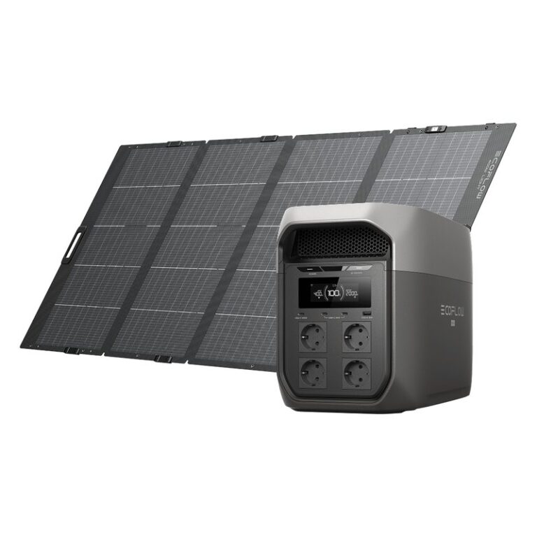 EcoFlow Delta 3 Max met lichtgewicht zonnepaneel van 400 W