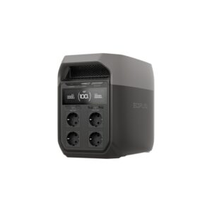 EcoFlow Delta 3 powerstation met vier stopcontacten, het stille alternatief voor een aggregaat