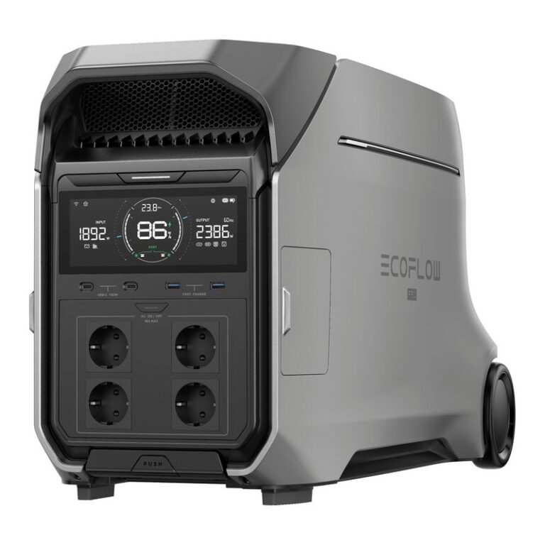 EcoFlow Delta Pro 3 powerstation van 4.096 Wh op wielen