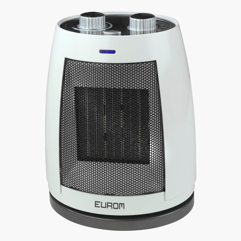 Eurom Safe-T-Heater 1500, keramische ventilatorkachel met draaiknoppen voor 500, 1000 en 1500 watt