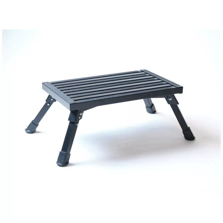Happy Rhino opstap enkel XL van aluminium met een breed geribbeld antislip stavlak