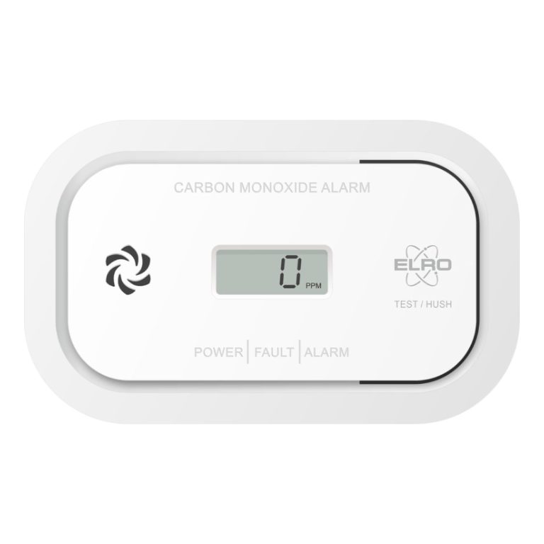 Elro FC5003 koolmonoxidemelder met display, hoort op de paklijst van elke camper met gaskachel