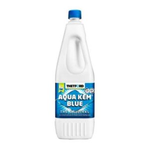Fles Thetford Aqua Kem Blue toiletvloeistof van 2 liter voor het chemisch toilet in de camper