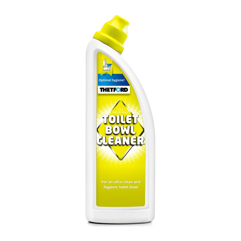 Gele fles Thetford Toilet Bowl Cleaner, reiniger voor de pot van een chemisch toilet, 750 ml